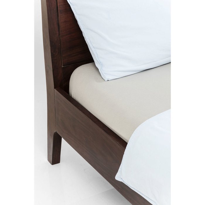 Кровать Brooklyn Walnut 160х200 коричневого цвета - лучшие Кровати для спальни в INMYROOM