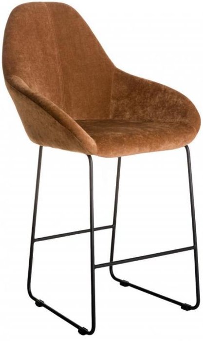 Кресло полубарное Kent коричневого цвета