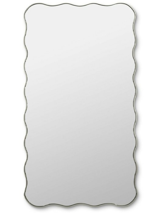 Настенное зеркало Fancy XL 80х170 серебряного цвета