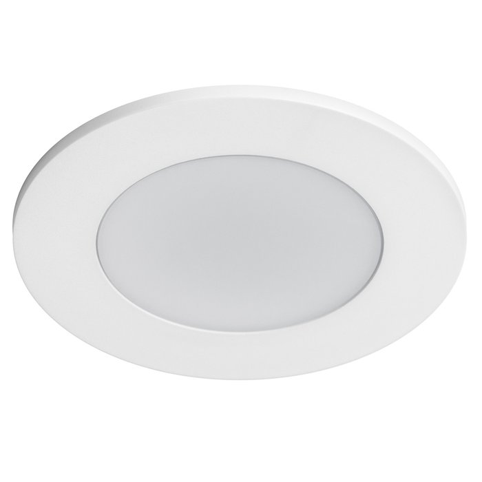 Рамка (светильник) PVC д/LED-модулей 941хх и LED-ламп D50мм PIANO ROUND БЕЛЫЙ IP65