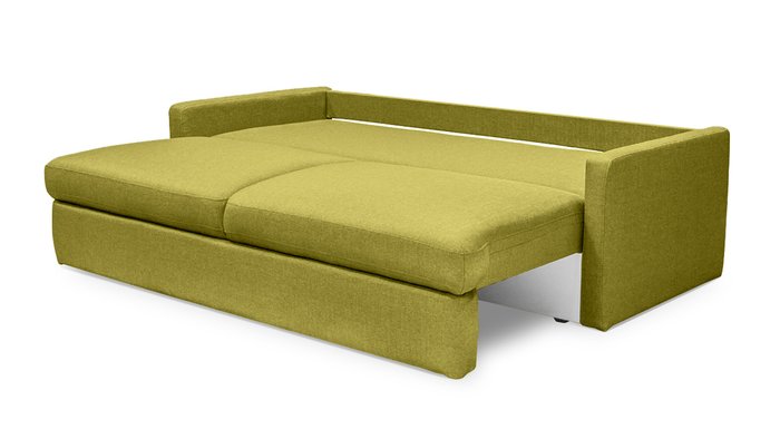 Диван-кровать Стелф ЭКО горчичного цвета - лучшие Прямые диваны в INMYROOM