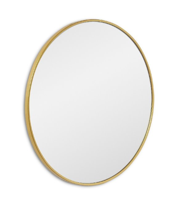 Настенное зеркало Ala XS в раме золотого цвета - купить Настенные зеркала по цене 5800.0