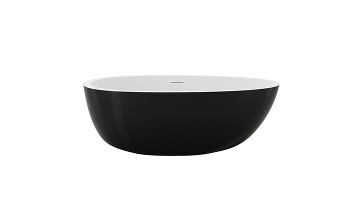 Каменная Ванна Spoon 2 Черно-Белая - купить Ванны по цене 498000.0