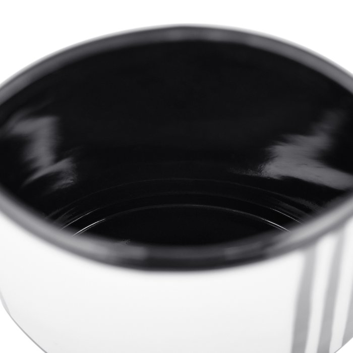 Стакан для зубных щеток Grafica бело-черного цвета - лучшие Стаканы и держатели для зубных щеток в INMYROOM