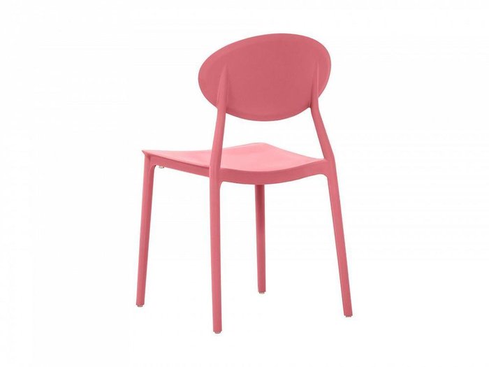 Стул пластиковый Toby розового цвета - купить Обеденные стулья по цене 4490.0