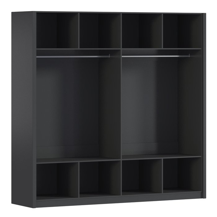 Шкаф-купе Wood серого цвета - лучшие Шкафы-купе в INMYROOM Шкаф-купе Wood серого цвета - лучшие Шкафы-купе в INMYROOM