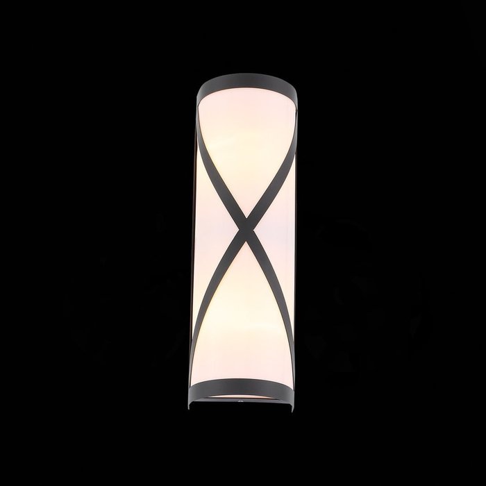 Уличный настенный светильник Agio черного цвета - лучшие Настенные уличные светильники в INMYROOM