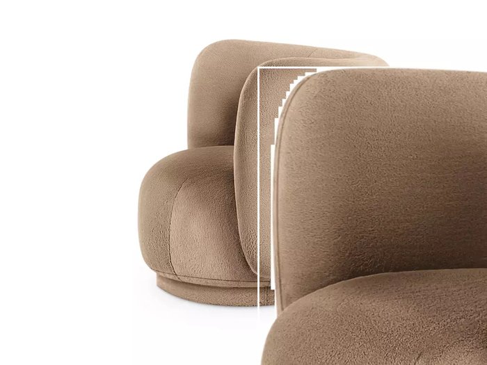 Кресло Lucca вращающееся розового цвета с основанием серого цвета - лучшие Интерьерные кресла в INMYROOM