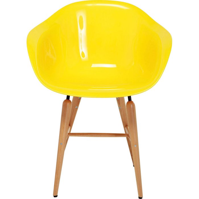 Стул с подлокотниками Forum желтого цвета - купить Обеденные стулья по цене 17199.0