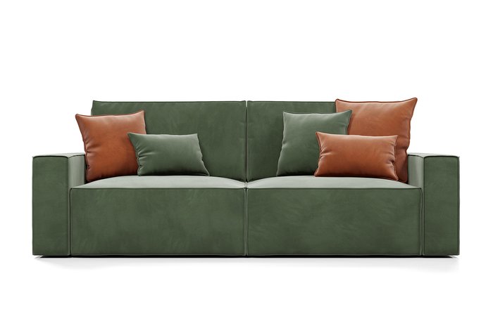 Диван-кровать Корсо-1 зеленого цвета - купить Прямые диваны по цене 54990.0