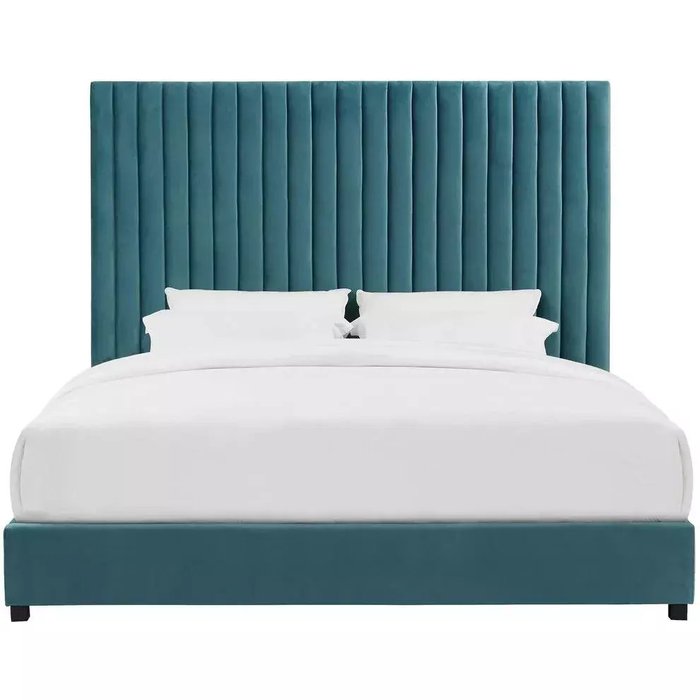 Кровать Arabell 160х200 синего цвета