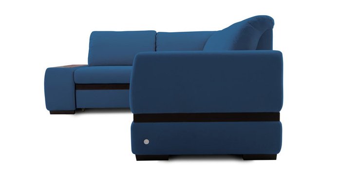 Угловой диван-кровать Миста синего цвета - лучшие Угловые диваны в INMYROOM