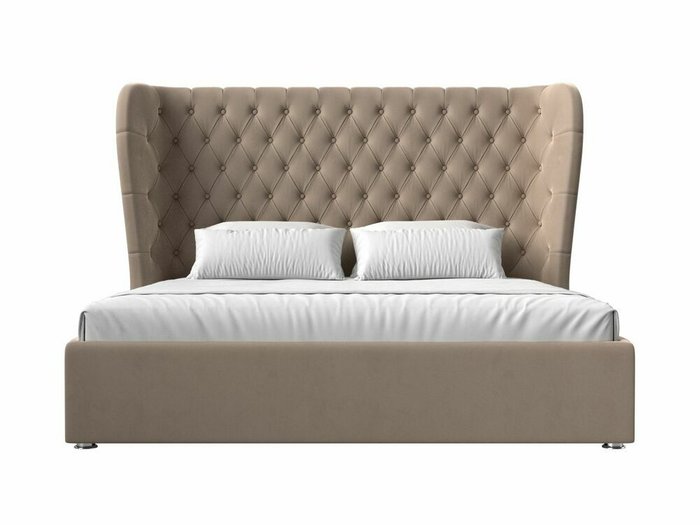 Кровать Далия 200х200 с подъемным механизмом бежевого цвета - купить Кровати для спальни по цене 93999.0
