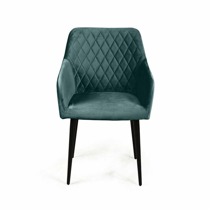 Стул с подлокотниками Robert темно-зеленого цвета - купить Обеденные стулья по цене 8900.0