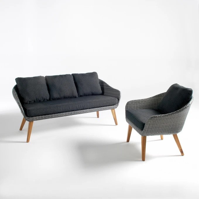 Кресло Grigio серого цвета - лучшие Садовые кресла в INMYROOM