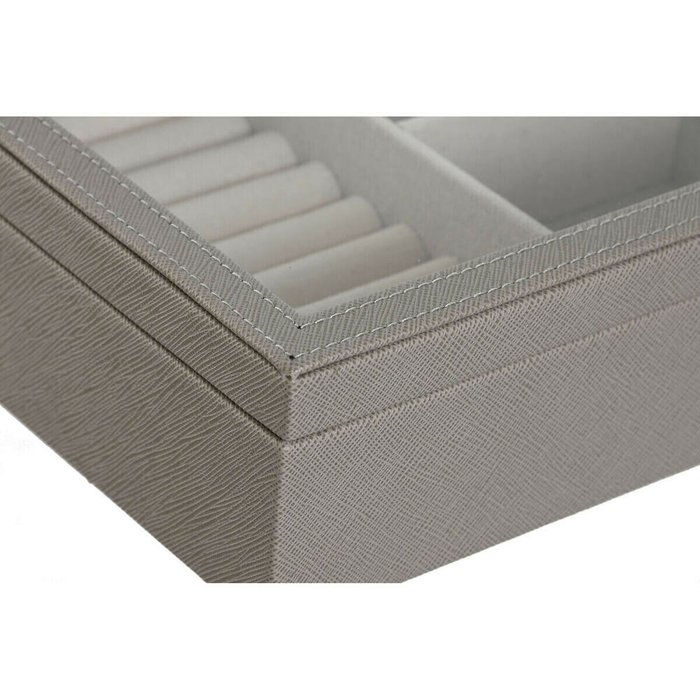 Шкатулка Бежевый Стеклянный 29,5 x 19,5 x 6 cm - лучшие Шкатулки в INMYROOM