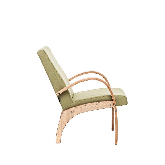 Кресло для отдыха Денди бежево-зеленого цвета - лучшие Интерьерные кресла в INMYROOM