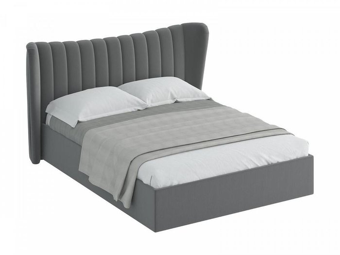 Кровать Queen Agata Lux темно-серого цвета 160х200