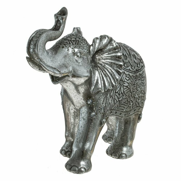 Фигурка декоративная Слон серого цвета - купить Фигуры и статуэтки по цене 2660.0