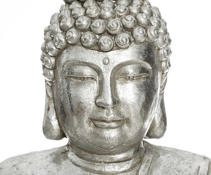 Декор настольный Будда серебристого цвета - лучшие Фигуры и статуэтки в INMYROOM