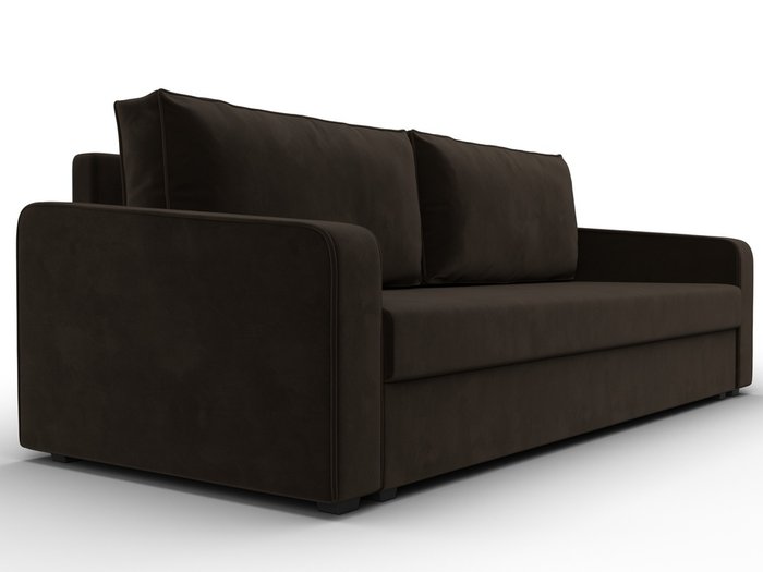 Диван-кровать Лига 009 темно-коричневого цвета - лучшие Прямые диваны в INMYROOM Диван-кровать Лига 009 темно-коричневого цвета - лучшие Прямые диваны в INMYROOM