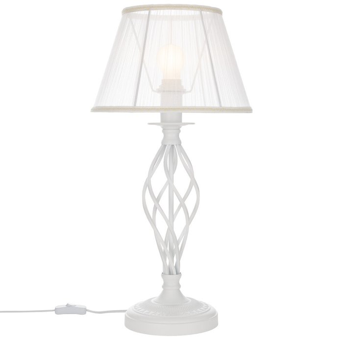 Citilux Ровена CL427810 Настольная лампа с абажуром Белая - купить Настольные лампы по цене 12599 Citilux Ровена CL427810 Настольная лампа с абажуром Белая - купить Настольные лампы по цене 12599