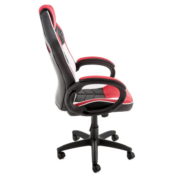 Компьютерное кресло Anis черно-красно-белого цвета - лучшие Офисные кресла в INMYROOM