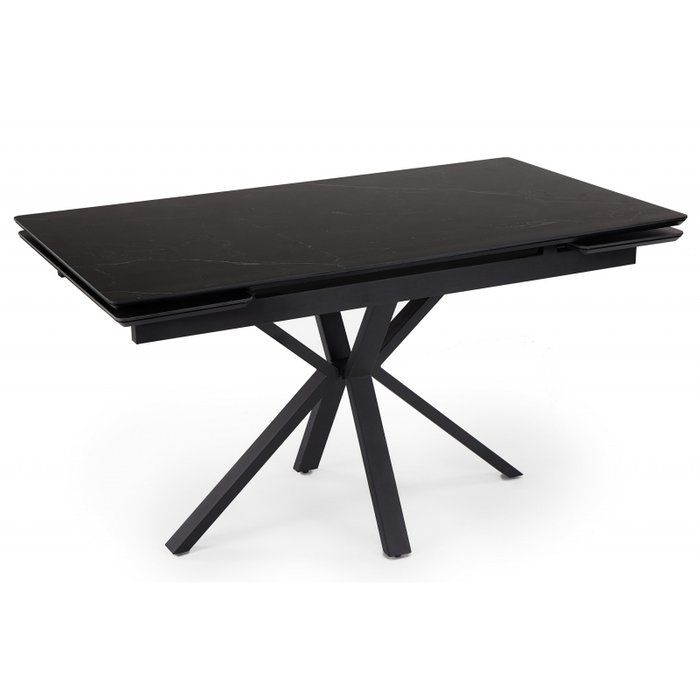 Раздвижной обеденный стол Старлайт 80х120 черного цвета Раздвижной обеденный стол Старлайт 80х120 черного цвета