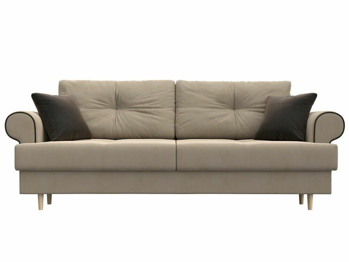 Прямой диван-кровать Сплин бежевого цвета - купить Прямые диваны по цене 46999.0