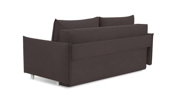 Прямой диван-кровать Портленд Лайт темно-коричневого цвета - лучшие Прямые диваны в INMYROOM