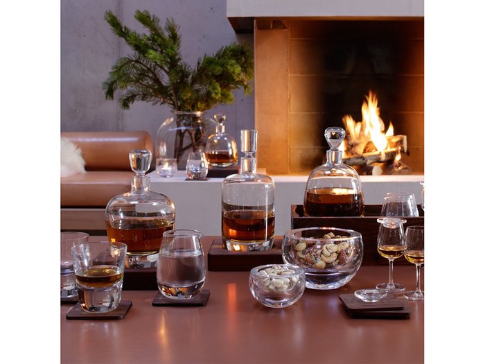 Набор стаканов с деревянными подставками islay whisky, 250 мл, 2 шт. - купить Бокалы и стаканы по цене 9200.0