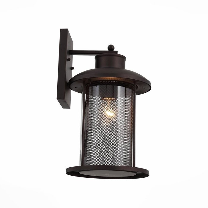 Уличный настенный светильник Lastero коричнево-серого цвета - купить Настенные уличные светильники по цене 8400.0