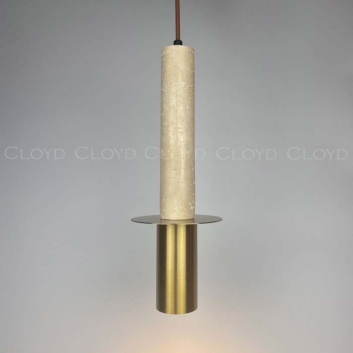 Подвесной светильник Cloyd CLARNET-C P1 / выс. 33 см - травертин Подвесной светильник Cloyd CLARNET-C P1 / выс. 33 см - травертин