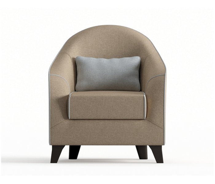 Кресло Бемоль темно-бежевого цвета - купить Интерьерные кресла по цене 12490.0