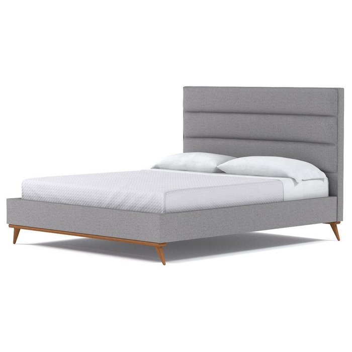 Кровать Cooper Charcoal серого цвета 160х200