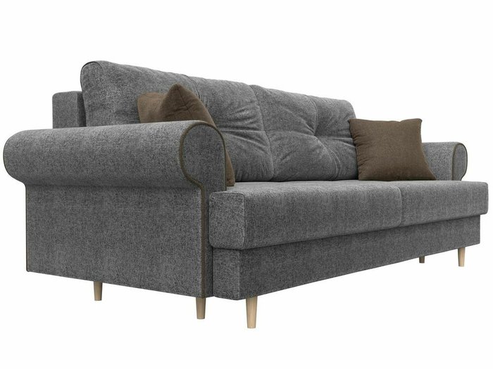 Прямой диван-кровать Сплин серого цвета - лучшие Прямые диваны в INMYROOM