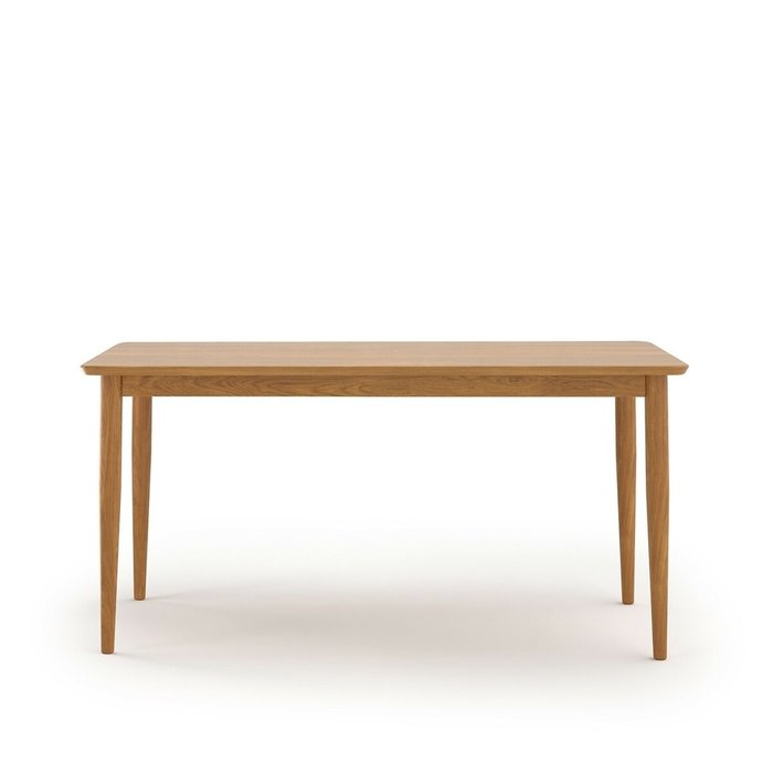 Обеденный стол с удлинениями Quilda коричневого цвета
