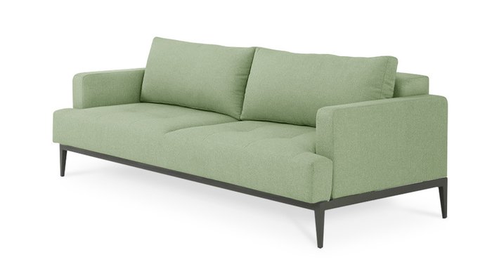 Прямой диван-кровать Бендиго Лайт светло-оливкового цвета - купить Прямые диваны по цене 61600.0