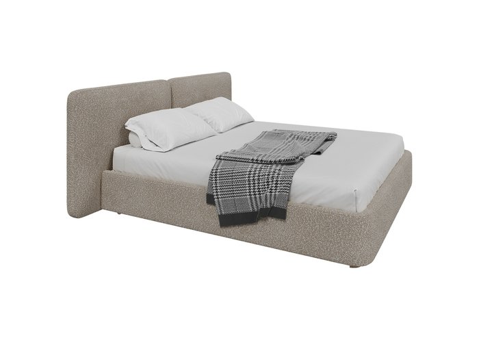 Кровать двуспальная Hub Soft 180х200 цвета капучино с подъемным механизмом - лучшие Кровати для спальни в INMYROOM