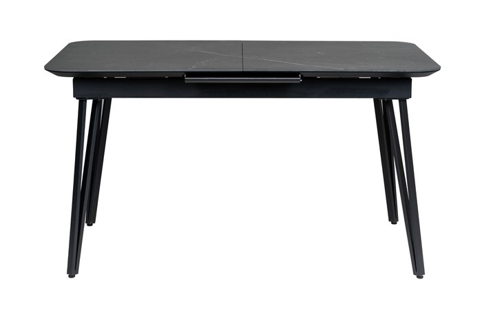 Раздвижной обеденный стол Диего 140 черного цвета - купить Обеденные столы по цене 75920 Раздвижной обеденный стол Диего 140 черного цвета - купить Обеденные столы по цене 75920