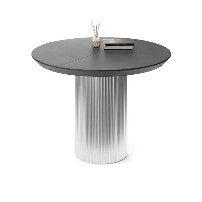 Обеденный стол раздвижной Вега на серебряном основании - лучшие Обеденные столы в INMYROOM