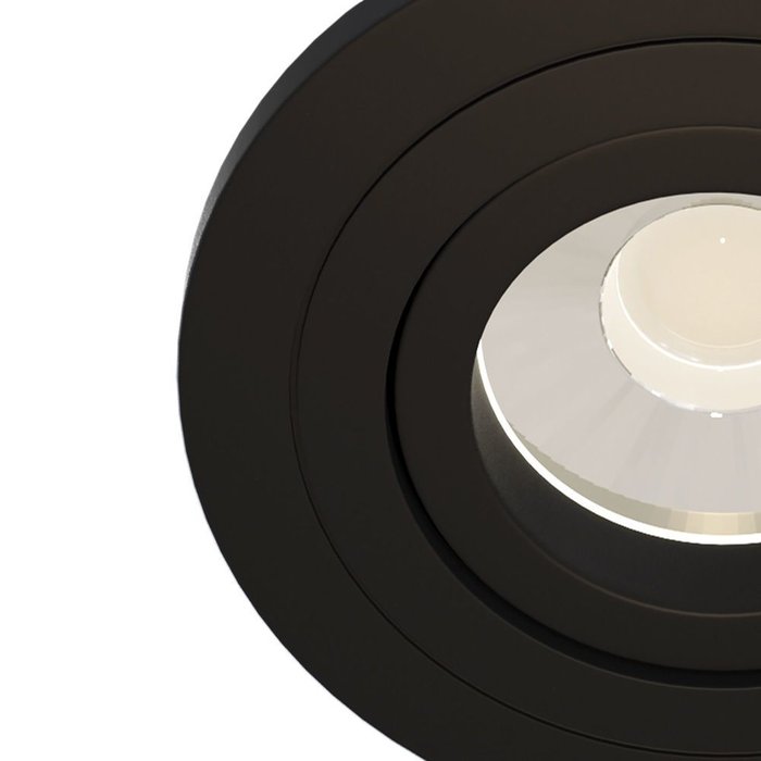 Встраиваемый светильник Atom черного цвета - лучшие Встраиваемые споты в INMYROOM