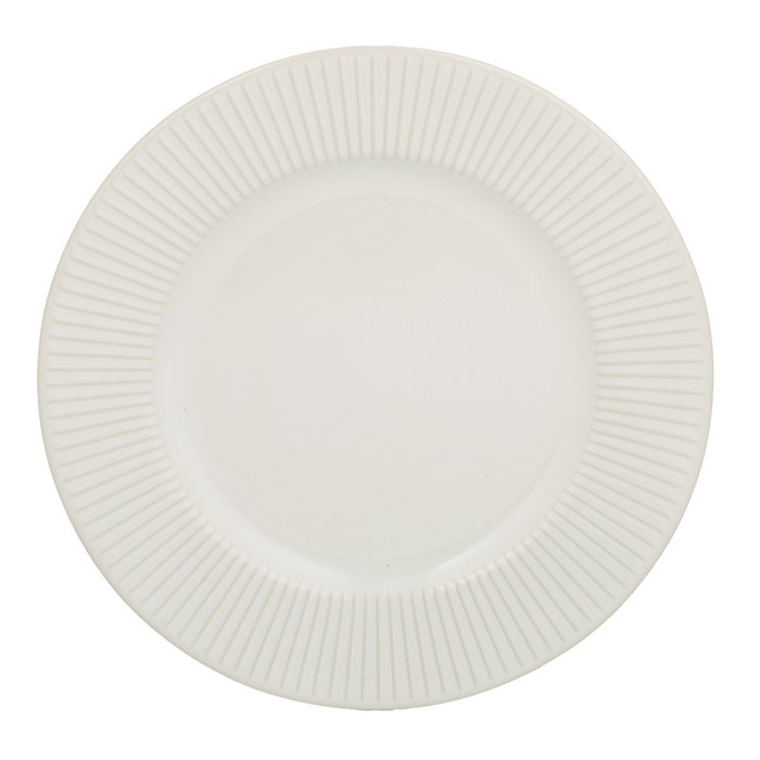Тарелка Linear белого цвета