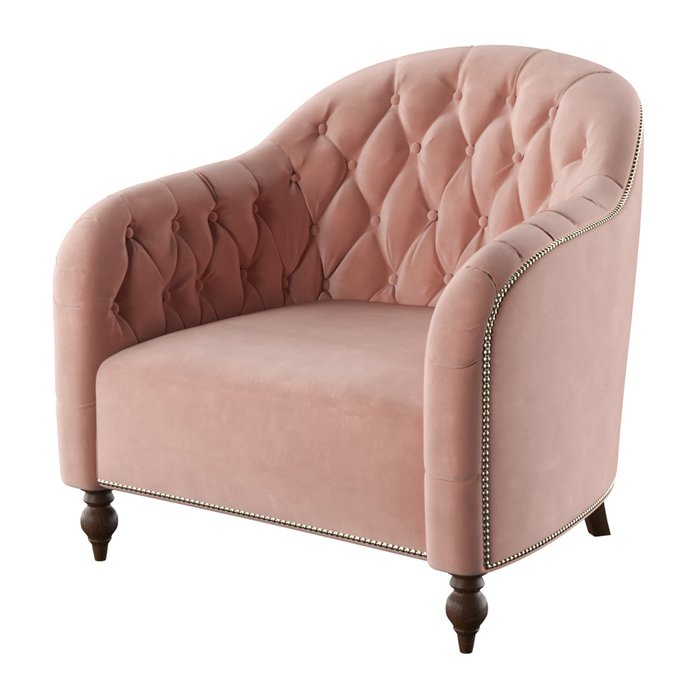 Кресло Abelia розового цвета