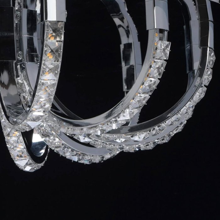 Потолочная светодиодная люстра Венеция из металла и хрусталя  - лучшие Потолочные люстры в INMYROOM