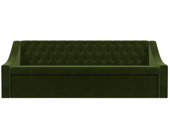 Кухонный прямой диван-кровать Мерлин зеленого цвета - купить Прямые диваны по цене 35999.0