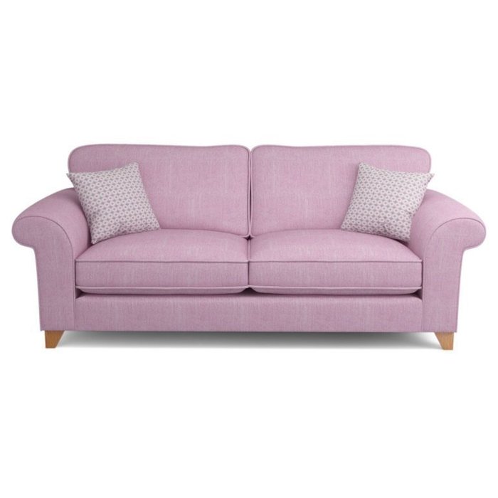 Трехместный раскладной диван Angelic розовый