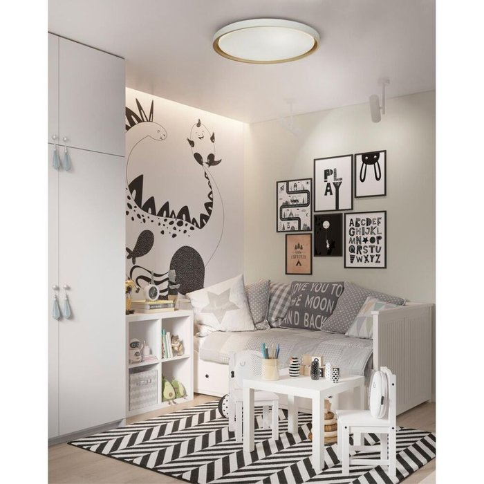 Настенно-потолочный светильник Kisil 7645/ELN (пластик, цвет белый) - лучшие Потолочные светильники в INMYROOM