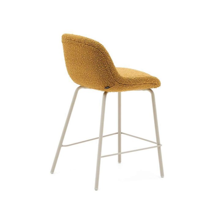 Полубарный стул Aimin горчичного цвета - лучшие Барные стулья в INMYROOM