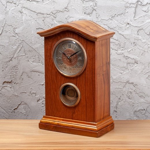 Часы настольные из антикварного дерева - купить Часы по цене 13800.0